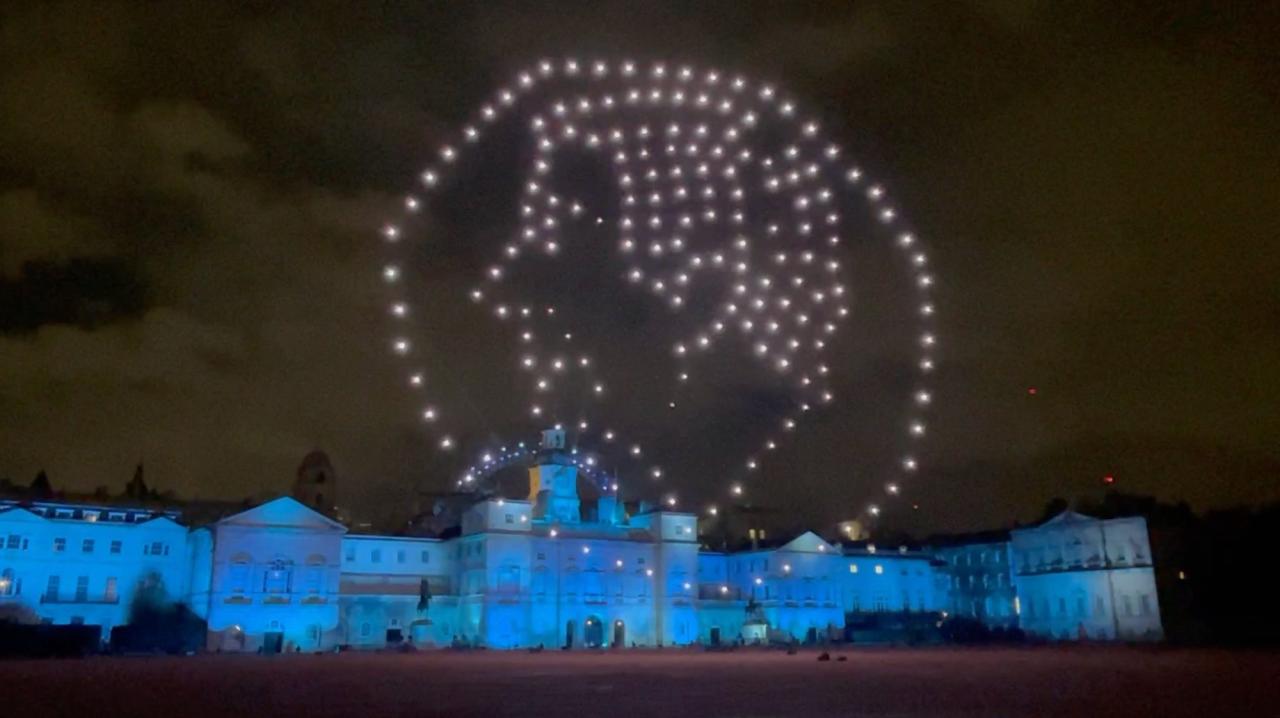 China new year drone show 2075